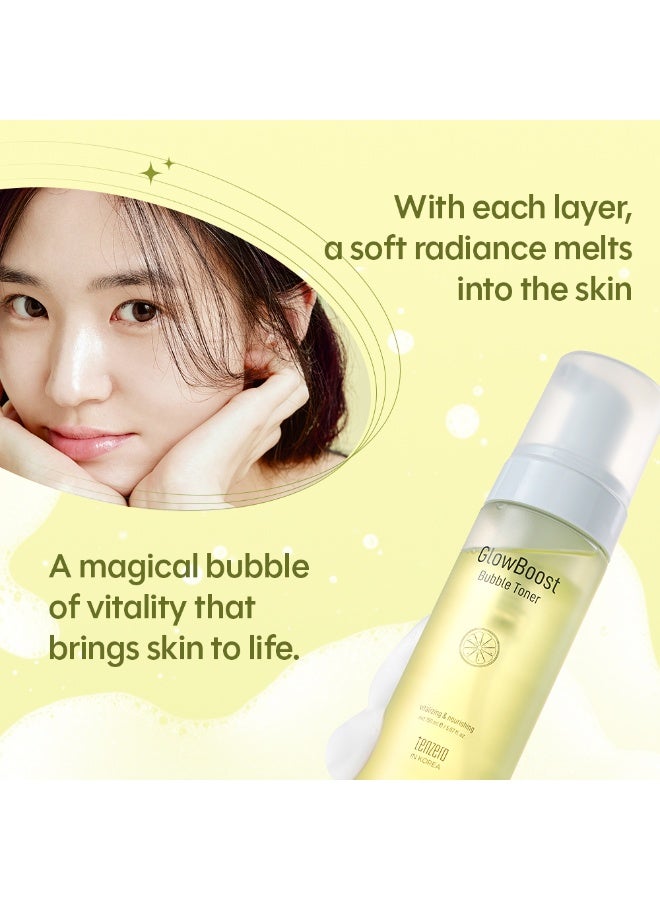 TENZERO Glowboost Bubble Toner 150ml - Anti-Aging Face Toner with Retinol & Glutathione for Wrinkle Care & Instant Brightening - Premium Korean Bubble-to-Liquid Hydrating Glass Skin Facial Toner - Image 3